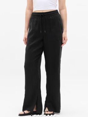 Athleta Retreat Linen High Rise Wide Leg Pant